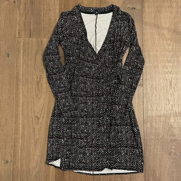 Clearance Sales!!! Gap Black dot Wrap Women's Dress (Size XS) - Picture 6 of 11